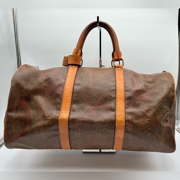 ETRO - Authentic - Paisley Print Coated Canvas Bandolier Duffle Bag 55